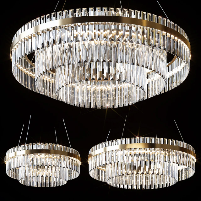 Pendant chandeliers VOYAGE by lampatron ⌀ 60cm ⌀ 80cm ⌀ 100cm — Descargar