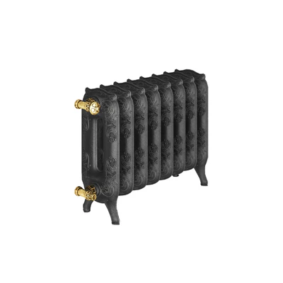 Classic Cast Iron Radiator Black Low-poly — Вид 7