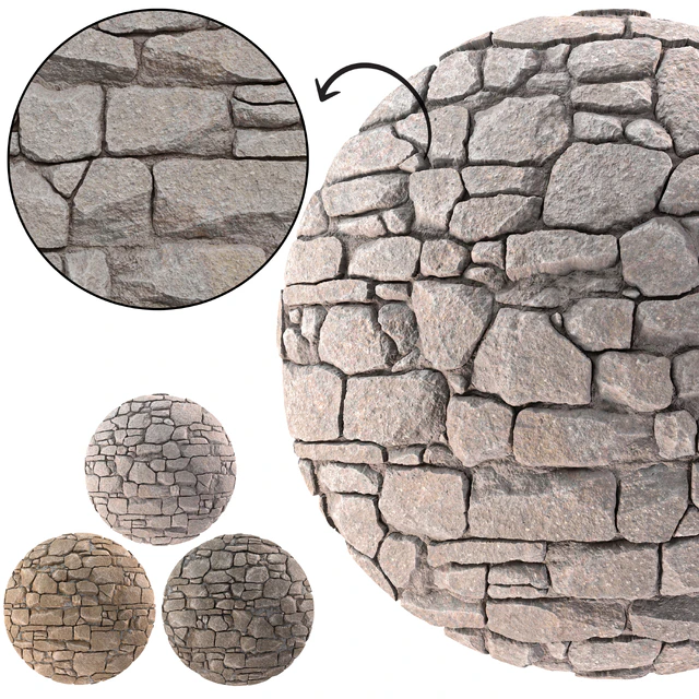 Stone Wall 16 (Seamless) — Скачать