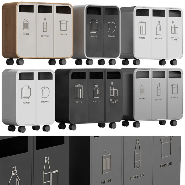 532 exterior and architecture 24 litter bins Recycling Cloud by TreCe — Descargar