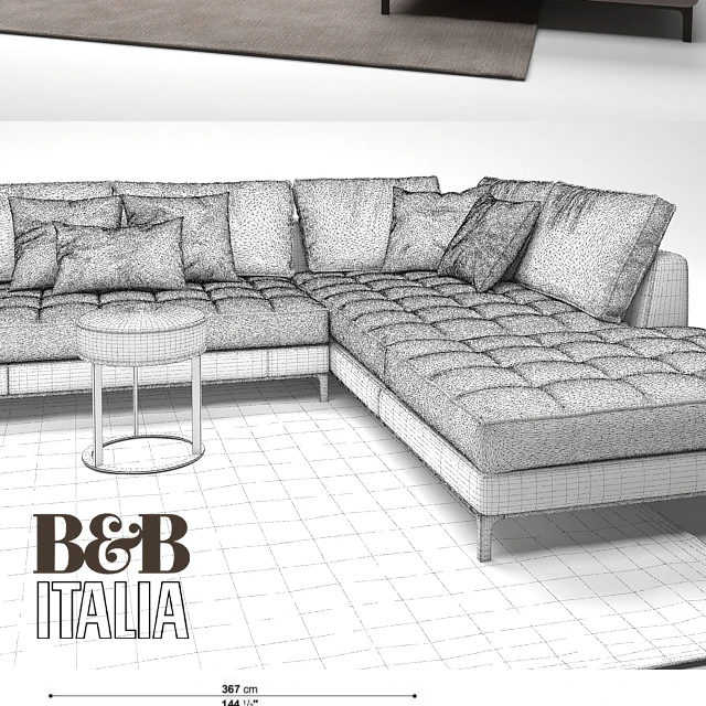MAXALTO B&B Italia Lucrezia Sofa — Скачать
