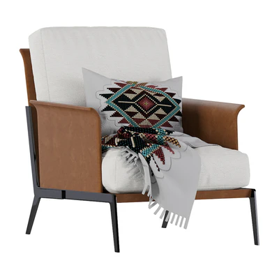 Happy hour armchair Flexform leather — Ver 1