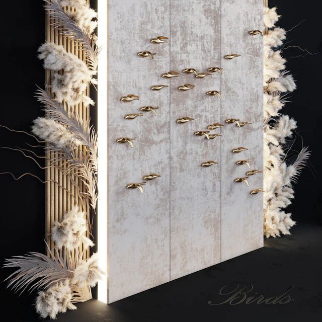 Decorative panel Birds Gold 5 — Descargar