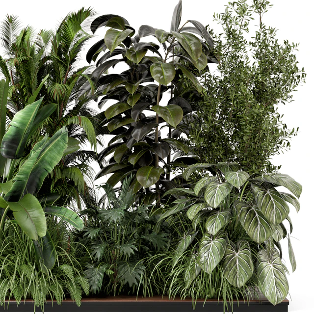 Outdoor Garden Set Bush and Tree - Garden Set 999 — Descargar