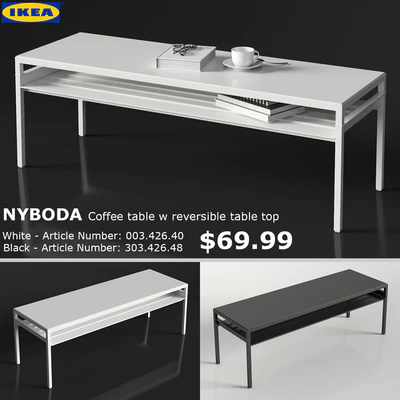 IKEA NYBODA Large Table — View 1