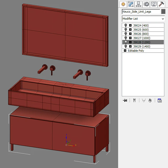 Furniture for bathroom Keuco Edition 90 — Descargar