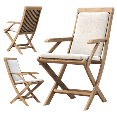 Alesso outdoor wooden dining chair / Деревянный складной стул — Вид 1