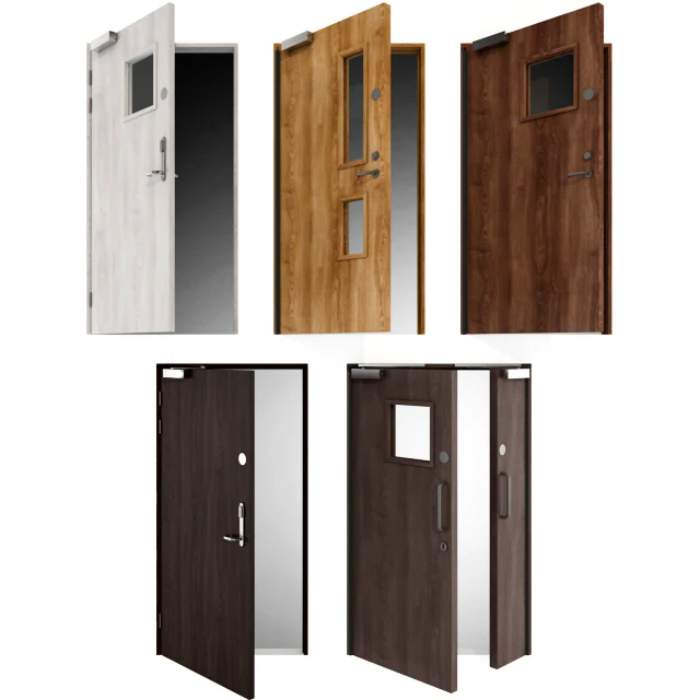 Wooden swing fire doors — Descargar