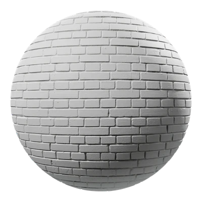 whitewashed running bond brick texture white — download