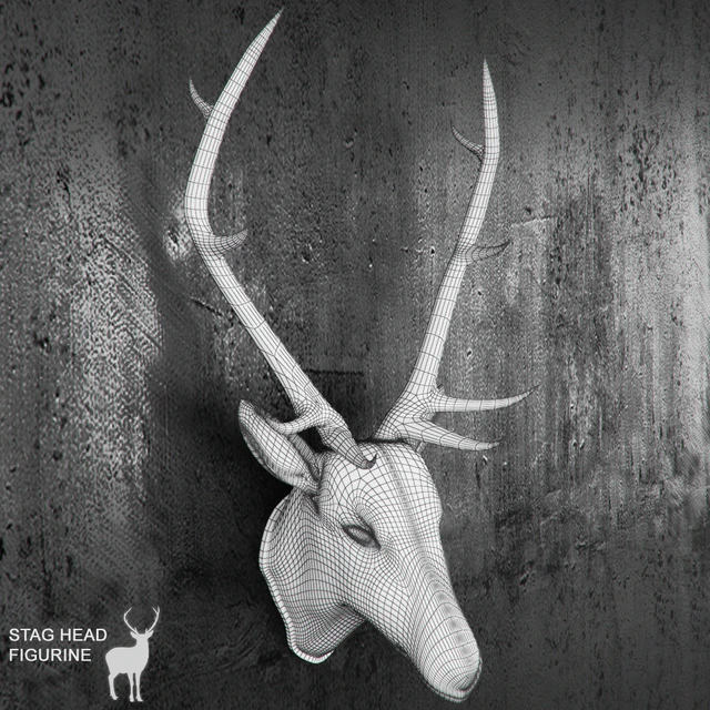 Stag Head figurine — Скачать