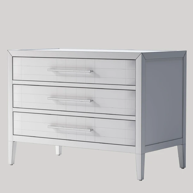 French Contemporary Closed Nightstand — Скачать