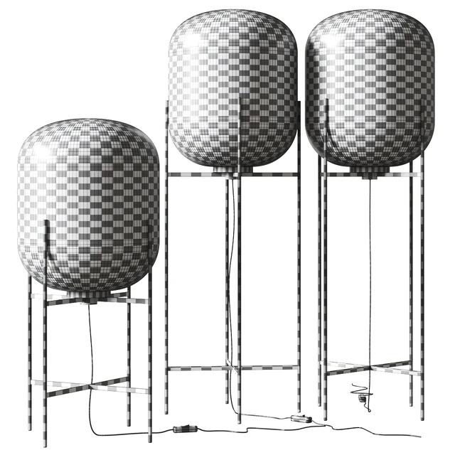 Oda Stripes Large Pulpo Floor Lamp — Descargar