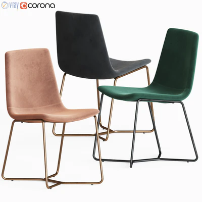 Slope Upholstered Dining Chair — Ver 1