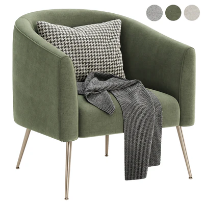 Chynia Upholstered Barrel Chair — Вид 6
