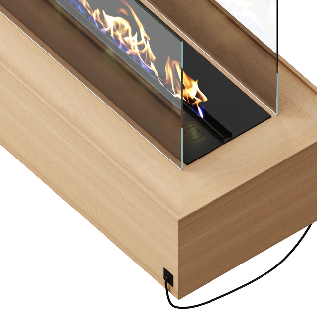 Independent wooden fireplace — Скачать
