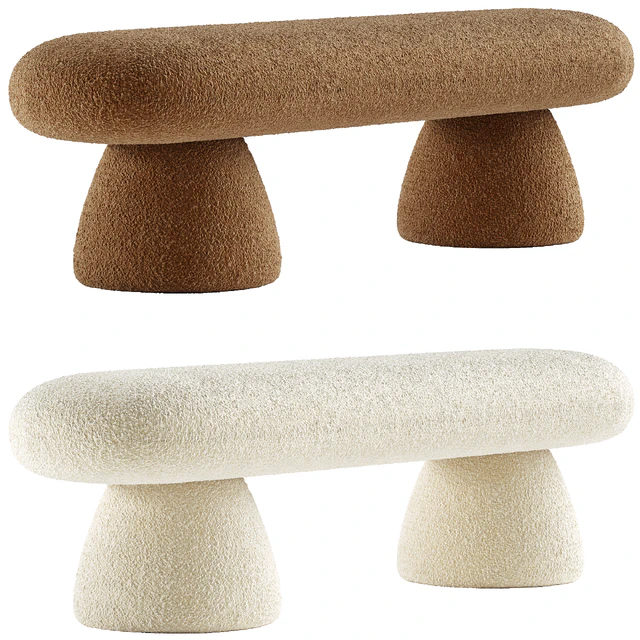 Upholstered Modern Bedroom Bench — Descargar