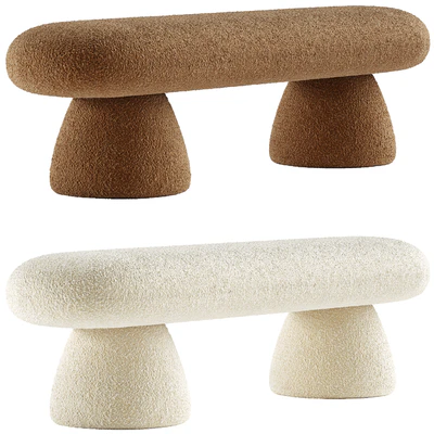 Upholstered Modern Bedroom Bench — Ver 3