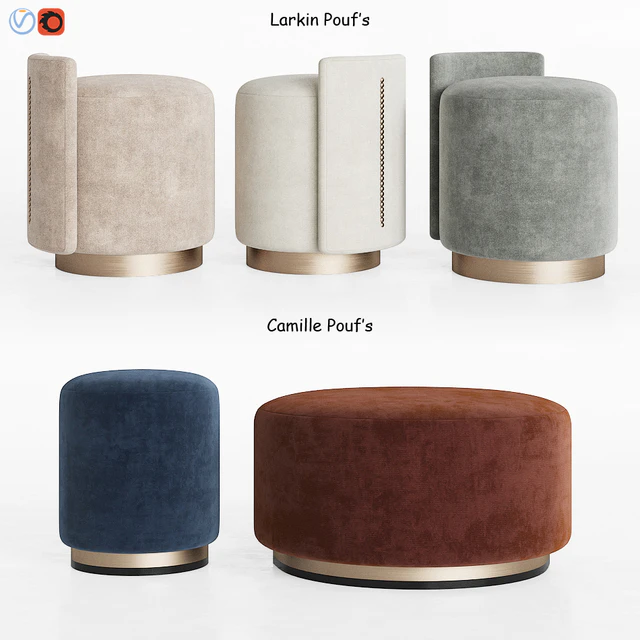 Larkin & Camille Ottomans Thesofaandchair — Descargar