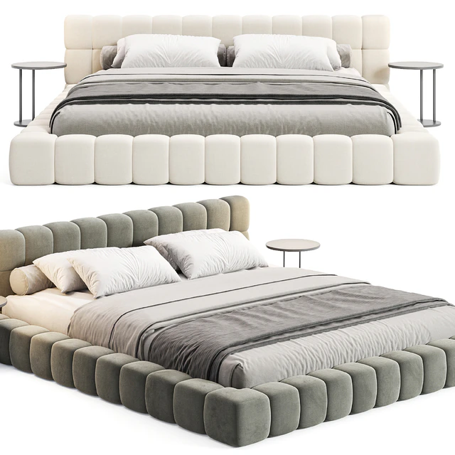 Aurora Technical Fabric Contemporary Bed Frame Queen Size — Descargar