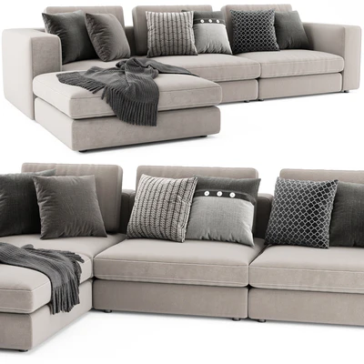 Blanche Soho Sectional With Ottoman — Ver 4