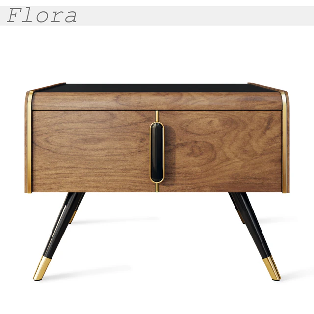 Bedside table Art Deco set. Nightstand Flora, Alize, Loca, Boss by Vivense — Download