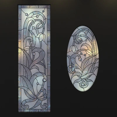 Stained-glass windows, a set of — Ver 1