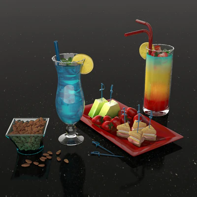cocktails and snacks — Descargar