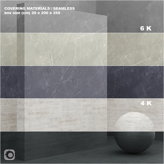 Material (seamless) - coating, marble, plaster set 46 — Descargar