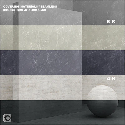 Material (seamless) - coating, marble, plaster set 46 — Ver 1