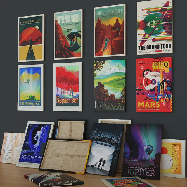SpaceX and NASA vintage posters — Скачать