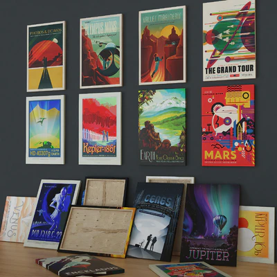SpaceX and NASA vintage posters — Вид 1