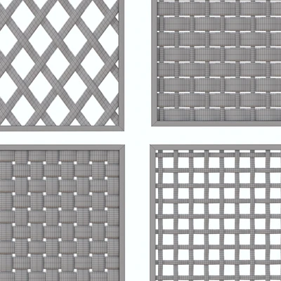 Decorative rattan partition 02 — Ver 4