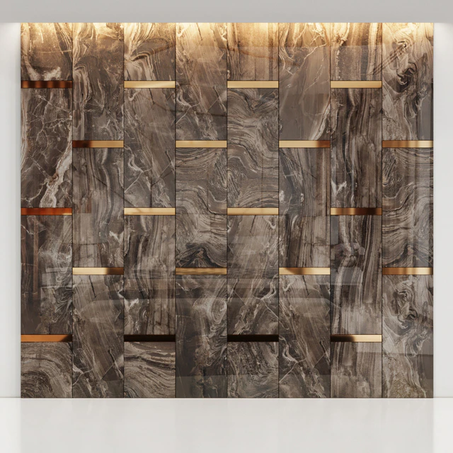 Декоративная панель Rex Marble коричневый — Скачать
