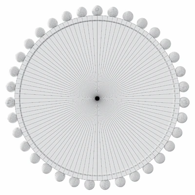 Uttermost Cyra Matte Wide Round Wall Mirror — Ver 4