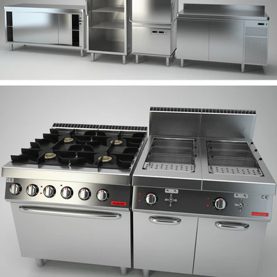 Professional kitchen Modular - collection Pratika — Ver 3