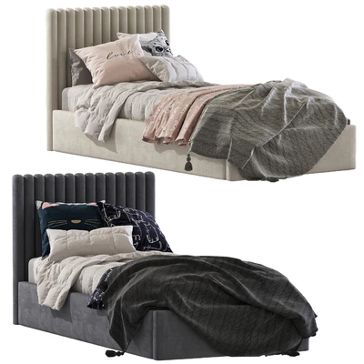 Bed with soft headboard 3 — Ver 1
