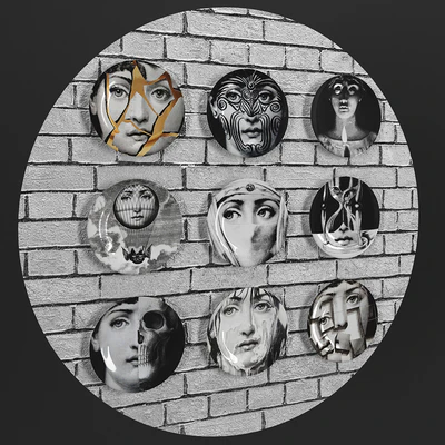 Decorative plate Fornasetti — Ver 3