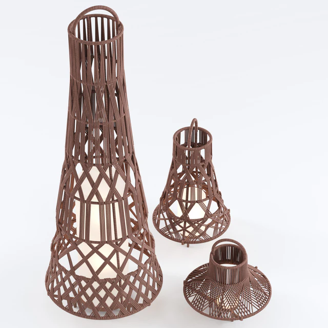 Outdoor Garden Wicker Floor Lamp Talenti — Скачать