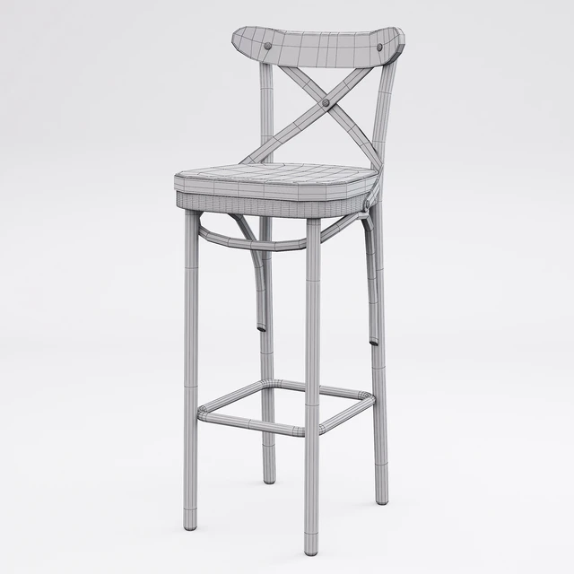 Dark Metal Bar Chair — Descargar