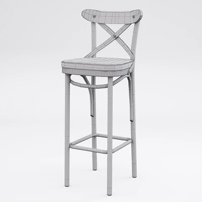 Dark Metal Bar Chair — Ver 3