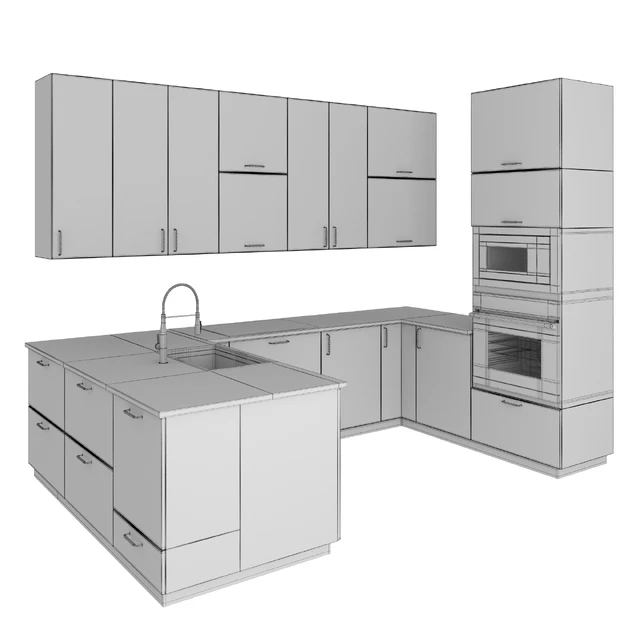 Modern kitchen KUNGSBACKA STYLISH — Descargar