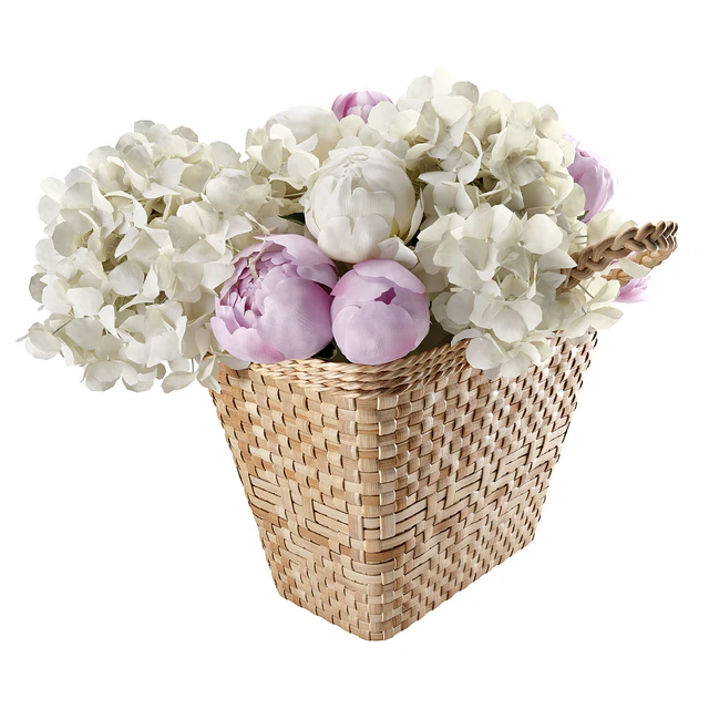 Basket with flowers — Скачать