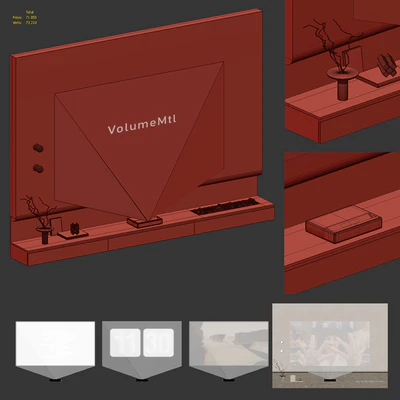 TV wall with Xiaomi laser projector — Ver 7