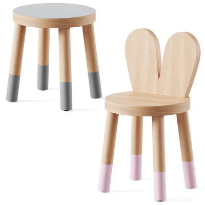 Nico & Yeye Round Kids Table and Chairs by Pottery Barn — Вид 5