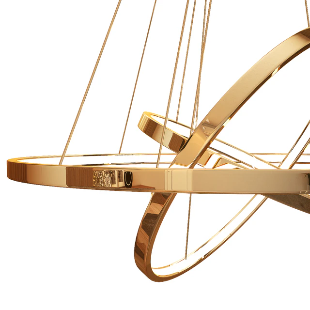 Chandelier, contemporary, hanging, rings, LED, ring — Download