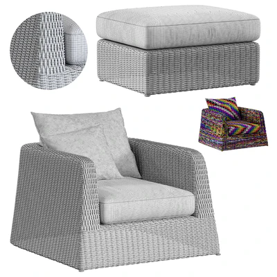 Janus et Cie Zeya Lounge Chair Set — Ver 3