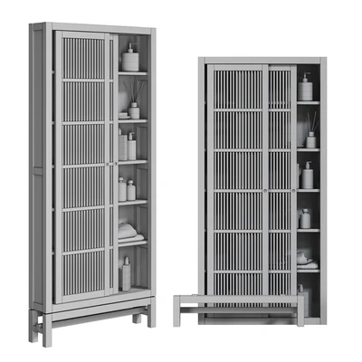 Solid teak cabinet FSC Castilla AM PM — Ver 5
