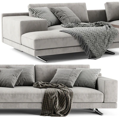 Poliform Mondrian Chaise Longue Sofa — Ver 5