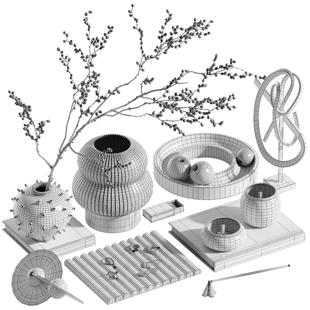 Decorative set with branches with berries ch6 — Download