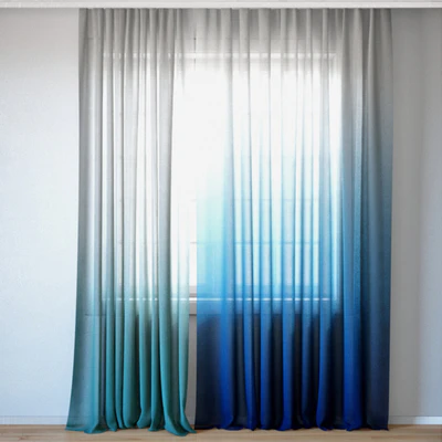 Curtains 129 | Pottery Barn Teen | Ombre Sheer Curtain — Ver 4